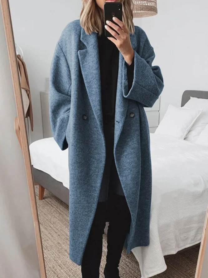 Women's Oversized Tailored Coat | Relaxed Longline Overcoat