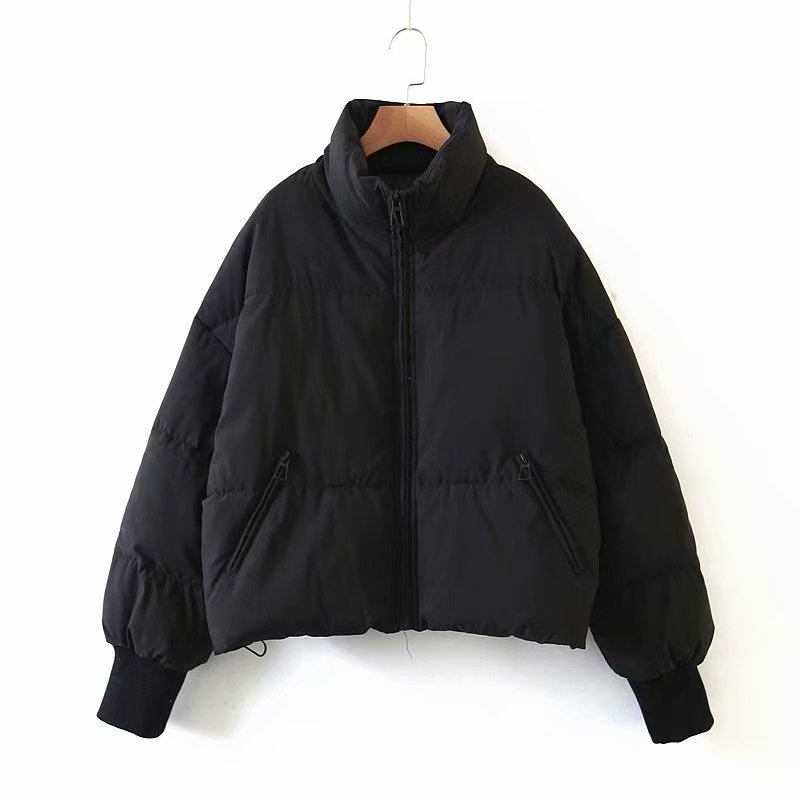Women’s Padded Puffer Jacket with High Neck