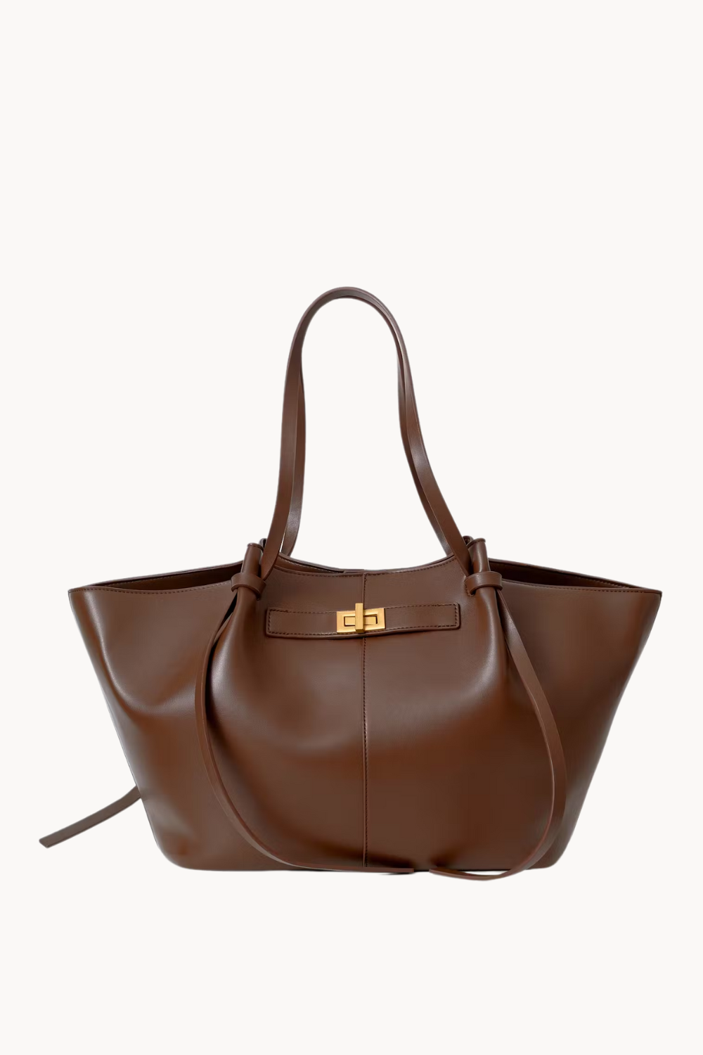 Women's Soft Leather Tote Bag with Shoulder Straps