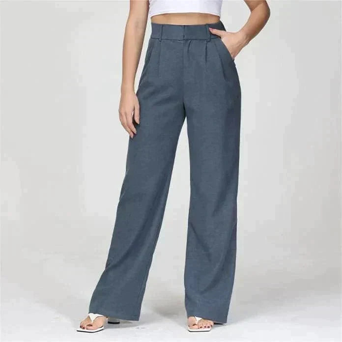 Women's High-Waisted Wide-Leg Trousers