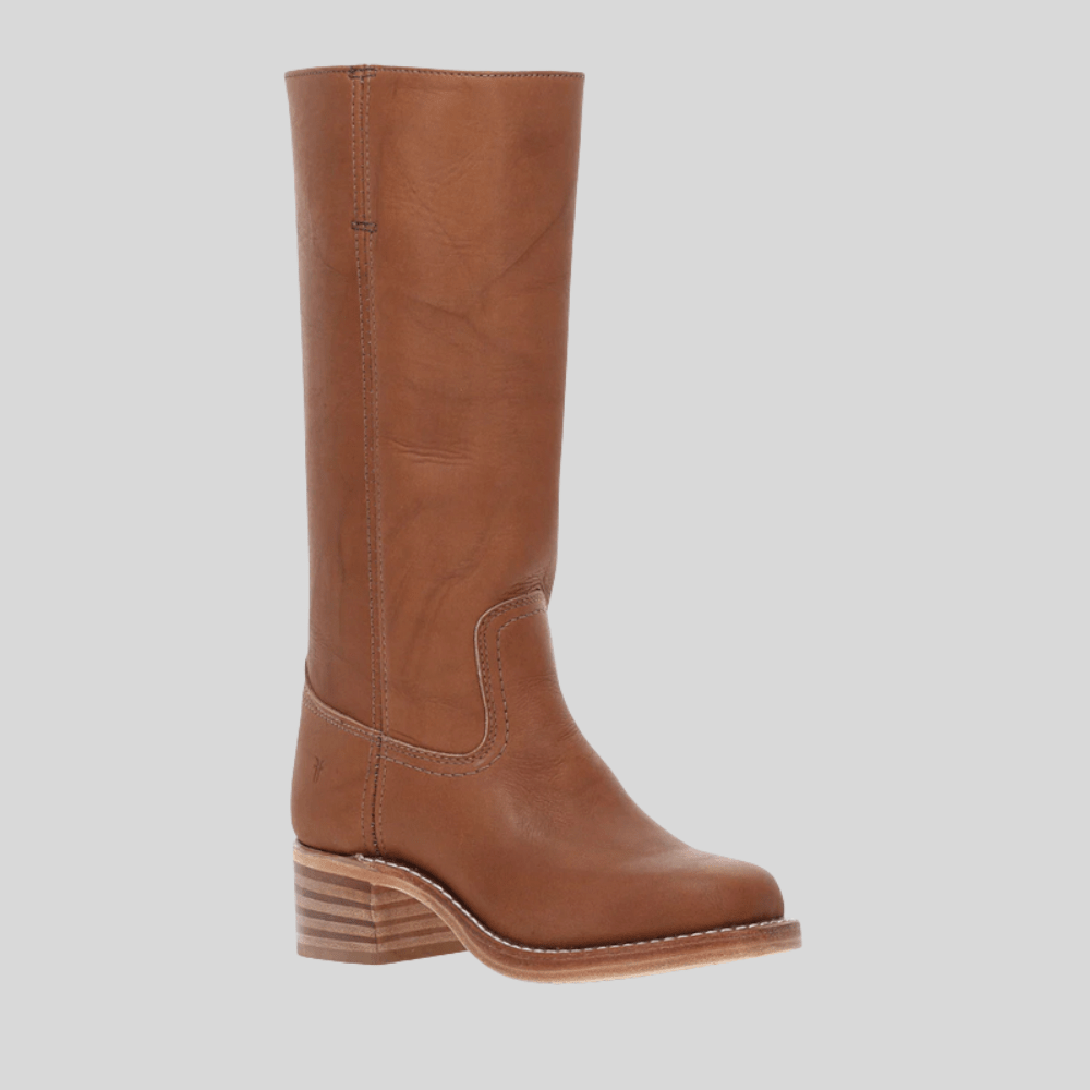 Women’s Knee-High Riding Boots with Low Block Heel