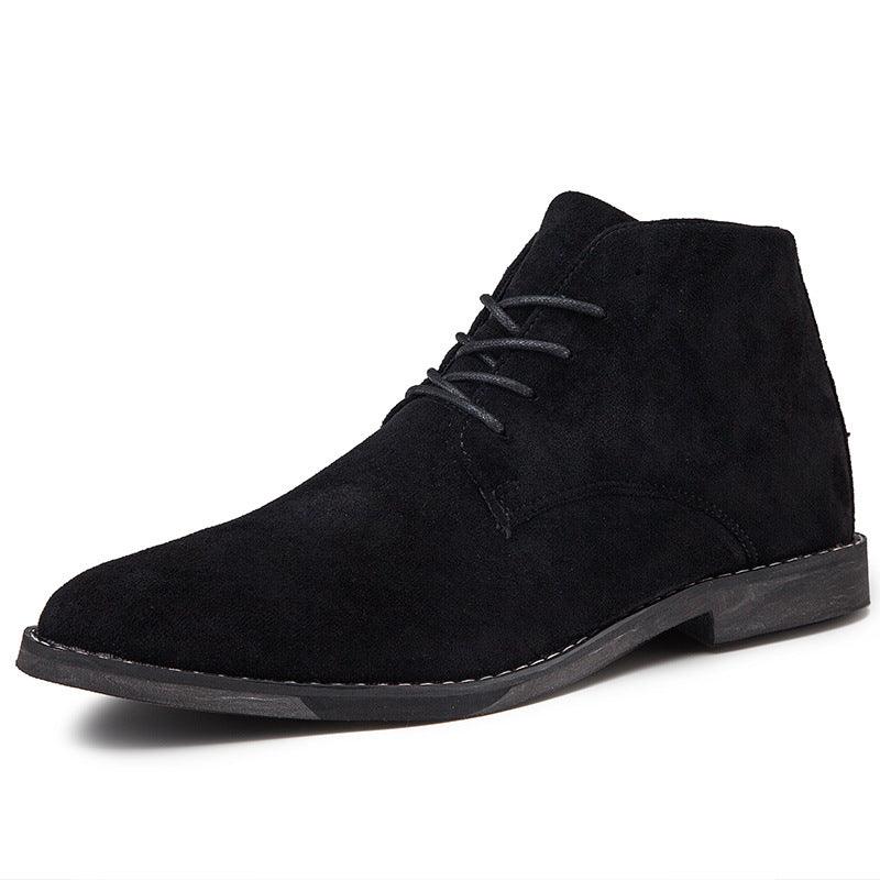 Suede Chukka Boots with Lace-Up Front