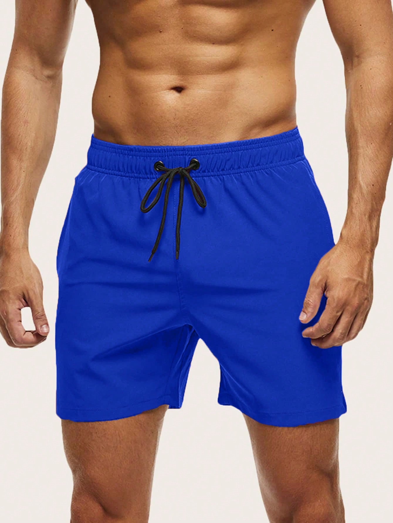 Quick-Dry Swim Shorts with Drawstring Waist