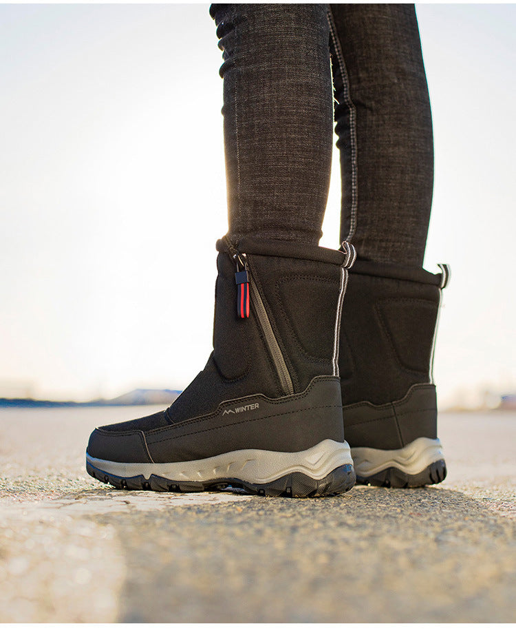 Women's Waterproof Winter Snow Boots with Side Zip