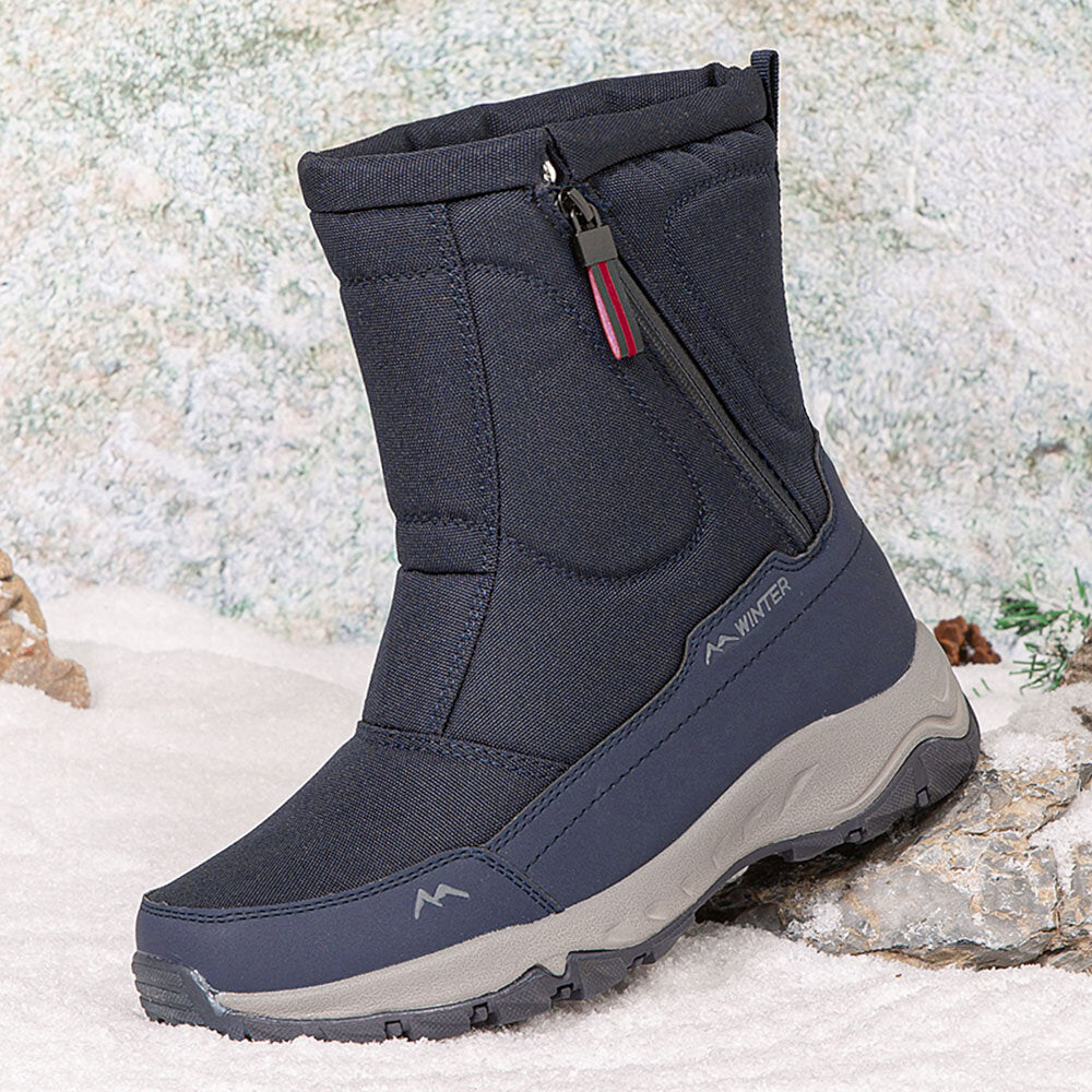 Women's Waterproof Winter Snow Boots with Side Zip