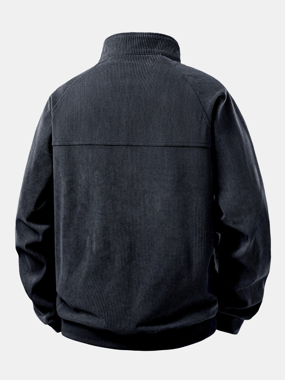 Men's Ribbed Quarter Zip Sweatshirt