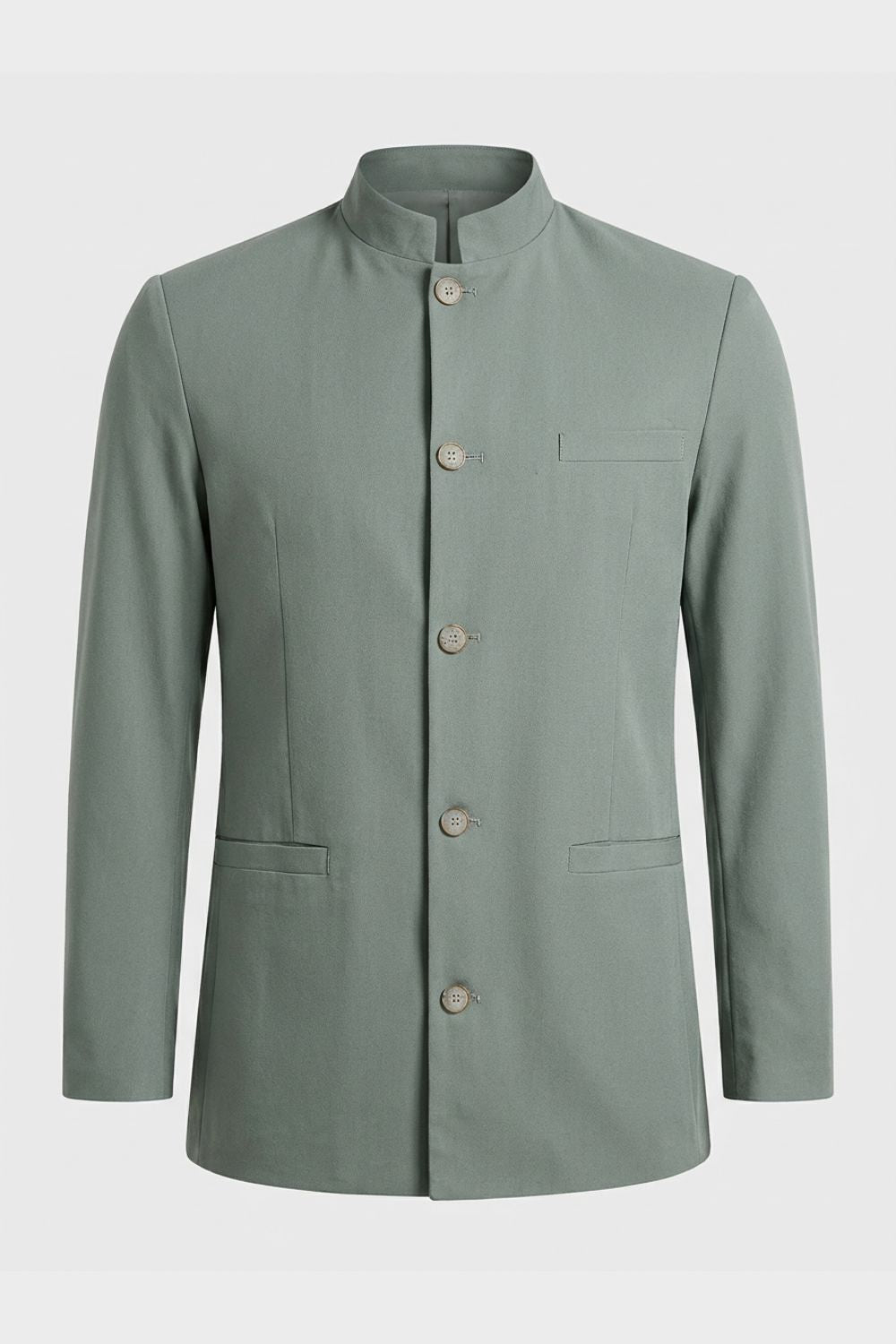 Gilet pour homme | Blazer ajusté à col Nehru