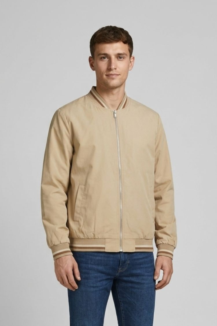 Blouson bomber léger pour homme | Veste décontractée zippée