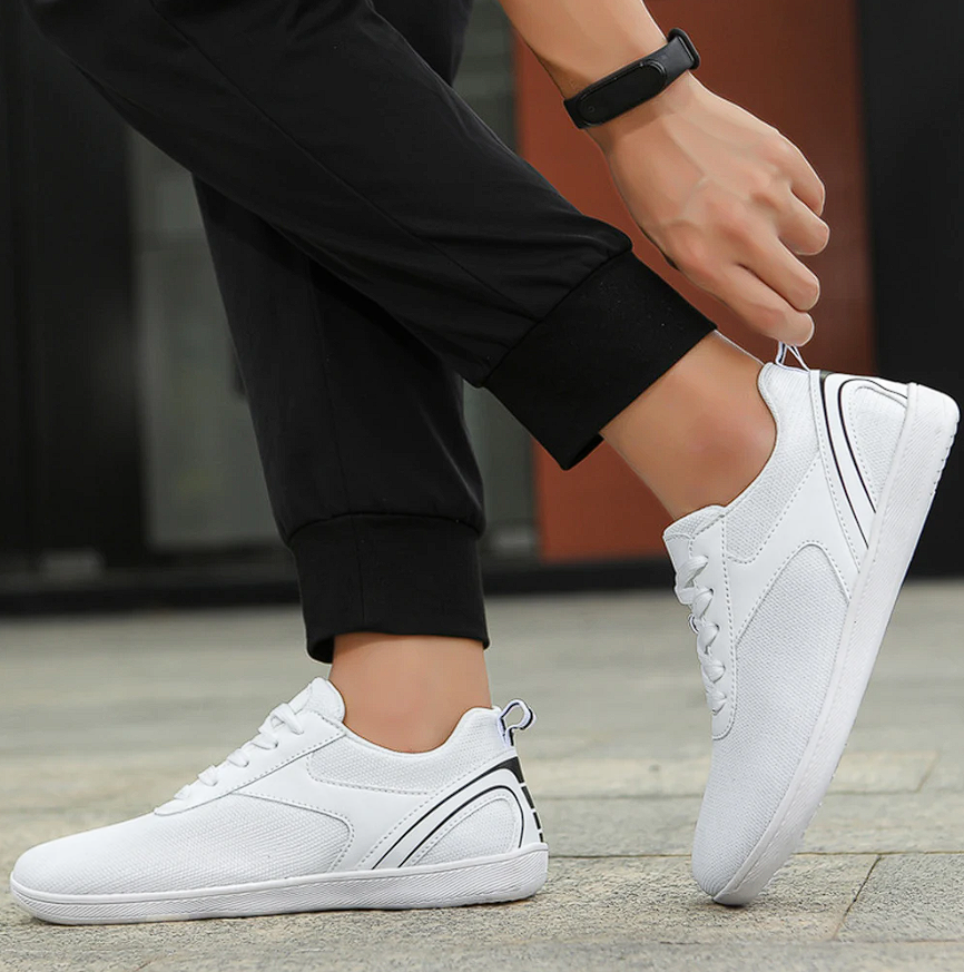 Breathable Mesh Running Shoes with Lace-Up Front