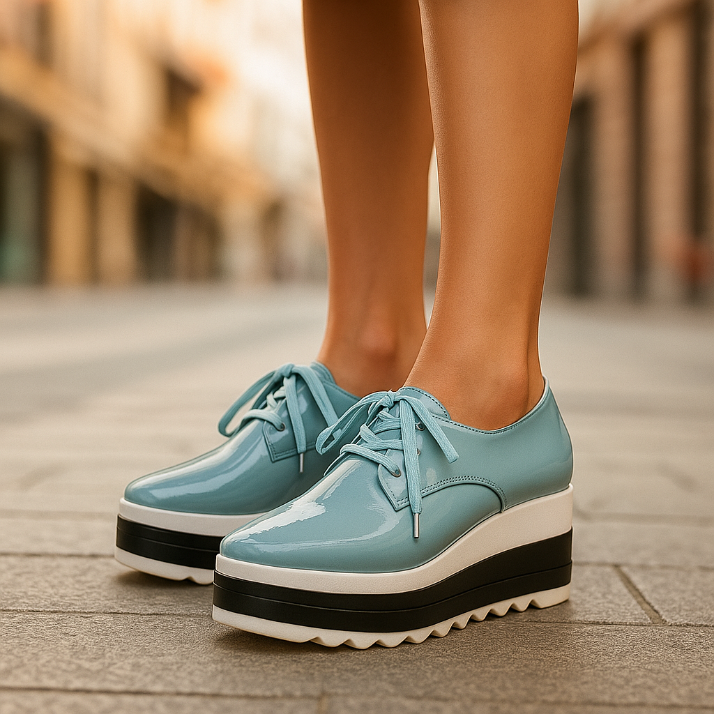 Women’s Lace-Up Platform Wedge Shoes