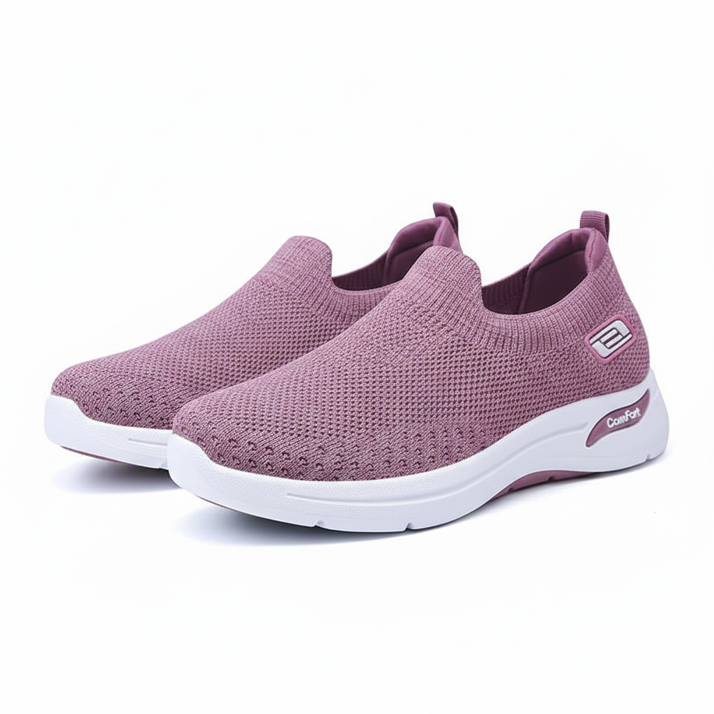 Women's Breathable Slip-On Walking Trainers