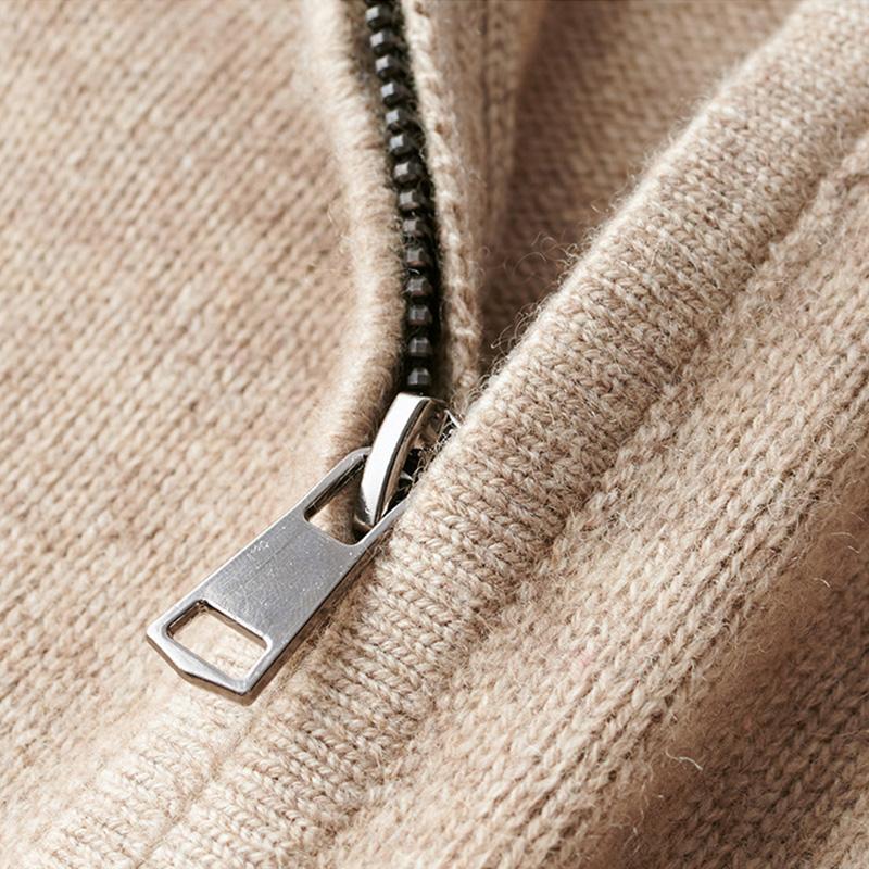 Men's Quarter Zip Knit Jumper