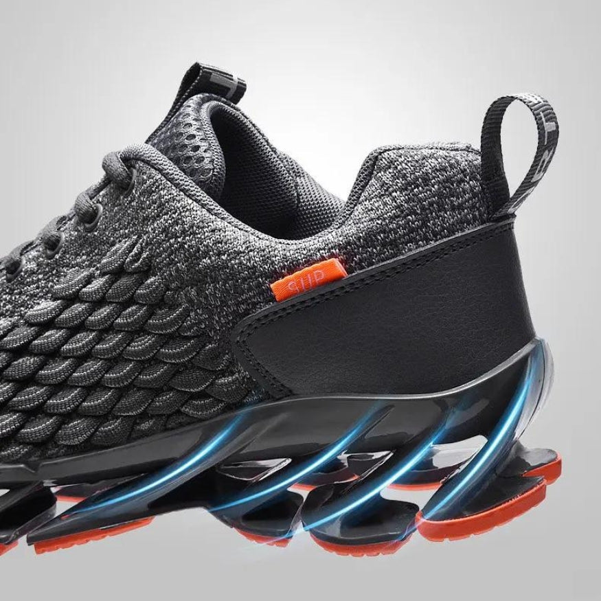 Baskets de course en mesh avec semelle de style lame