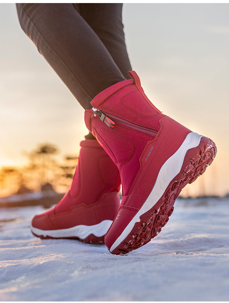 Women's Waterproof Winter Snow Boots with Side Zip