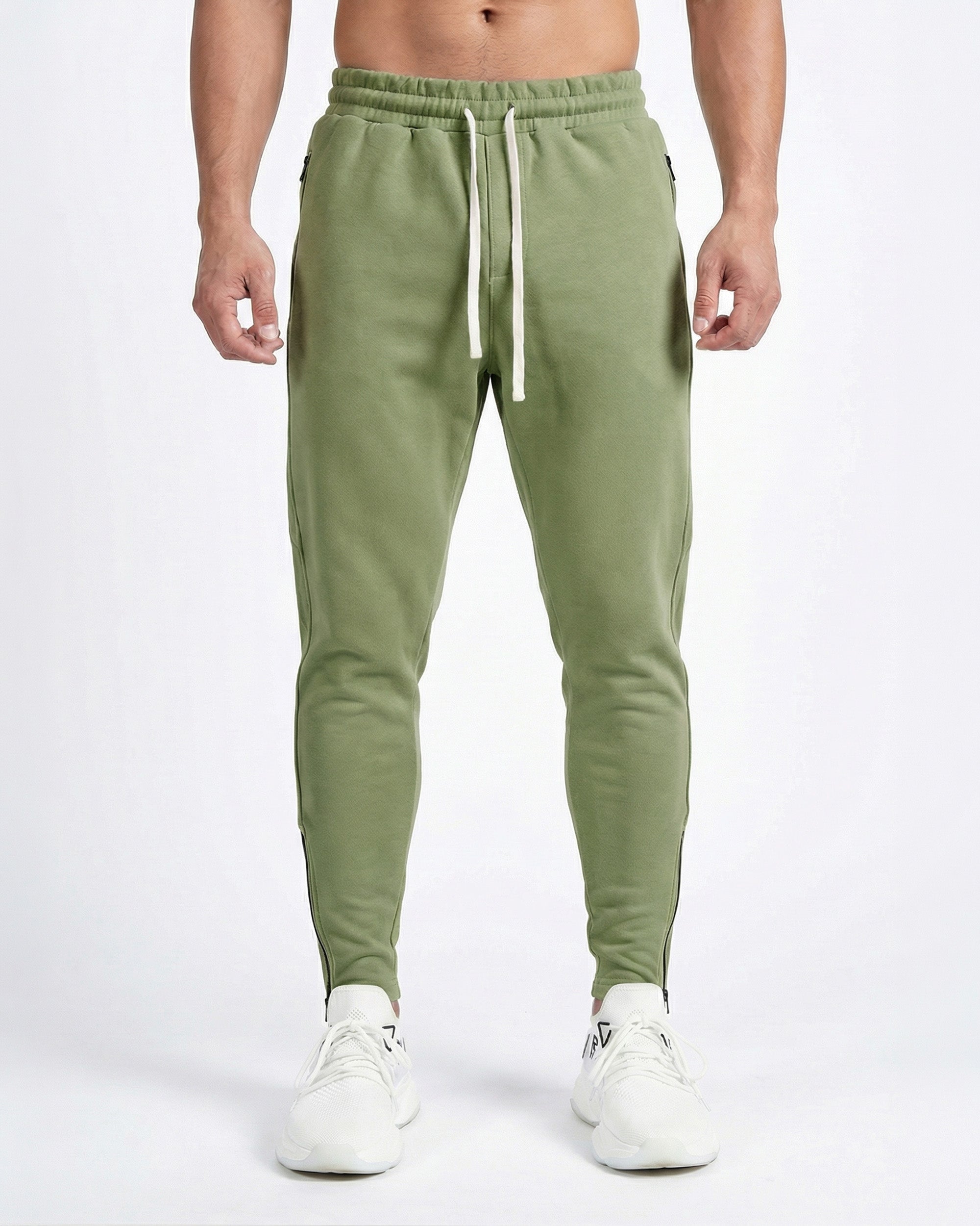 Men's Tapered Joggers with Zip Pockets