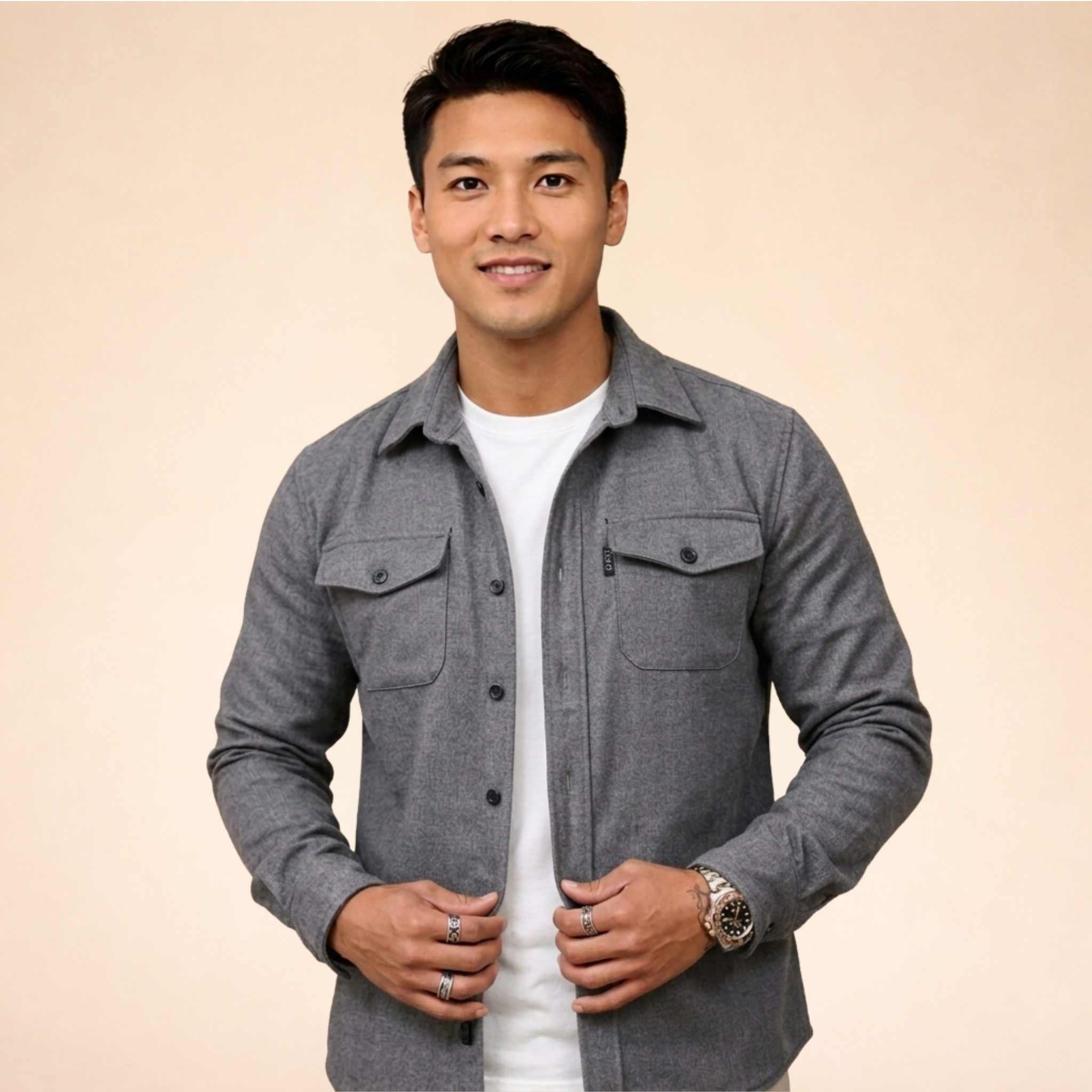 Men's Casual Overshirt Jacket