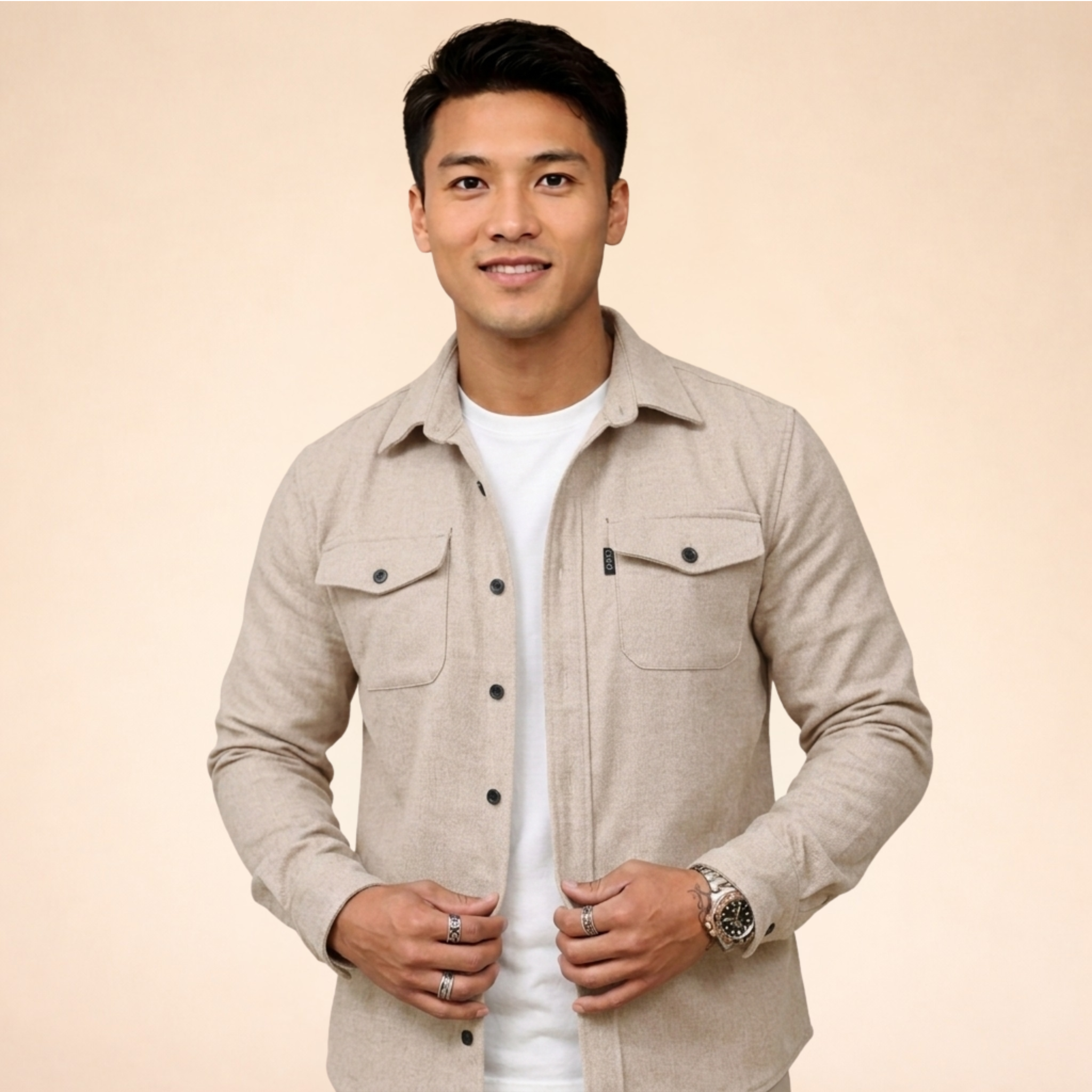 Men's Casual Overshirt Jacket