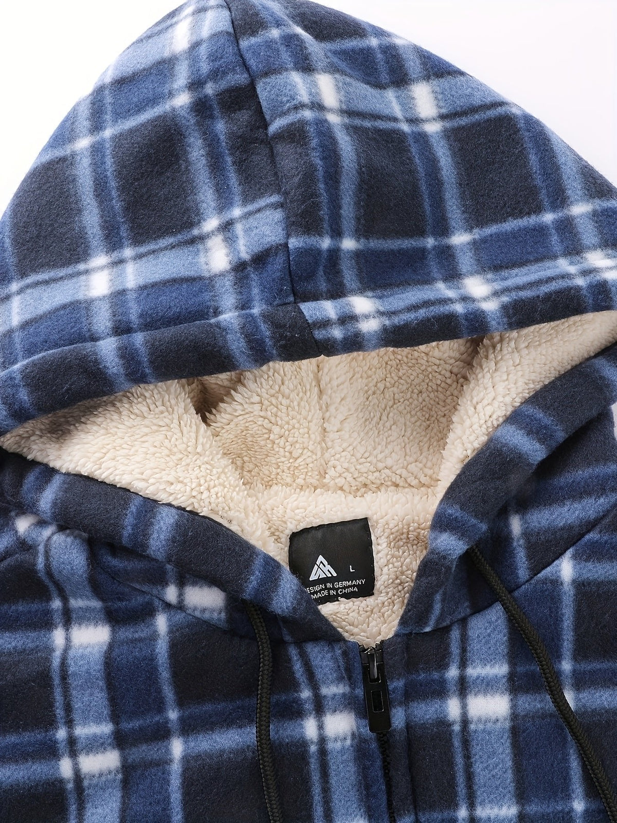 Veste légère zippée à capuche pour femme | Surchemise à carreaux