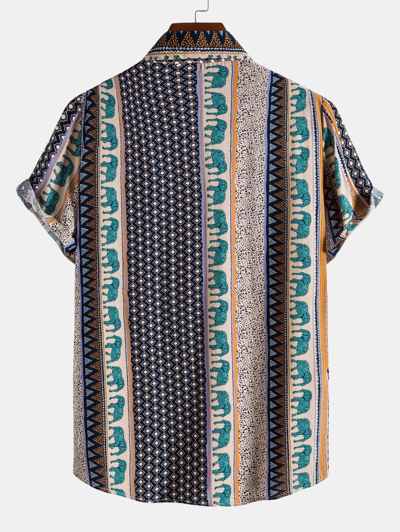 Men's Relaxed Fit Printed Short Sleeve Shirt