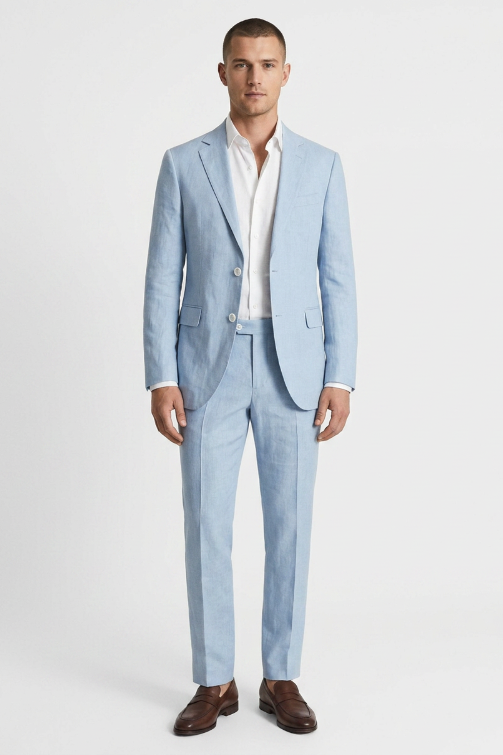 Men's Tailored Two-Piece Suit | Notched Lapel Blazer & Trousers