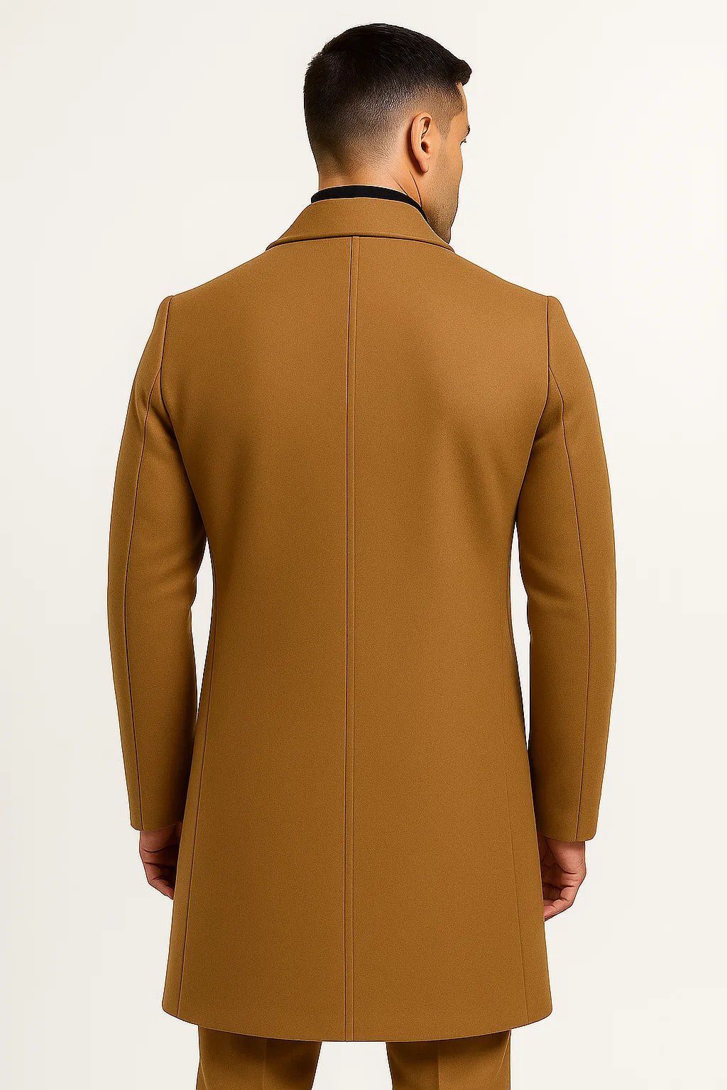 Trench-coat mi-long pour homme | Double boutonnage