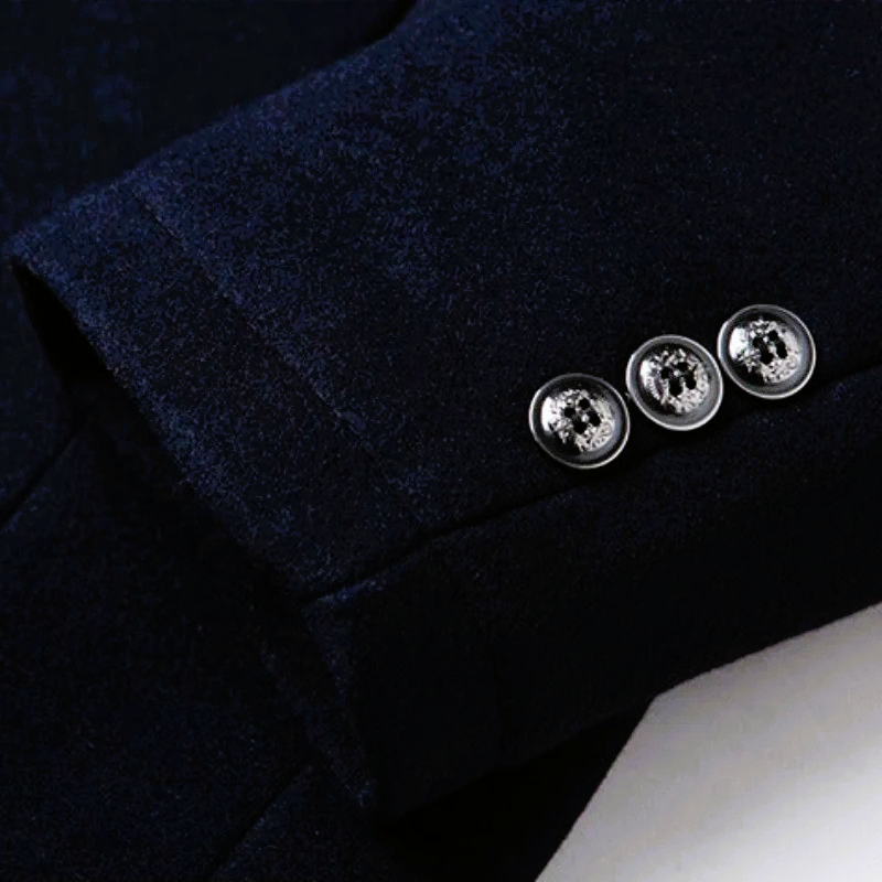 Men's Wool Blend Winter Coat with Stand Collar