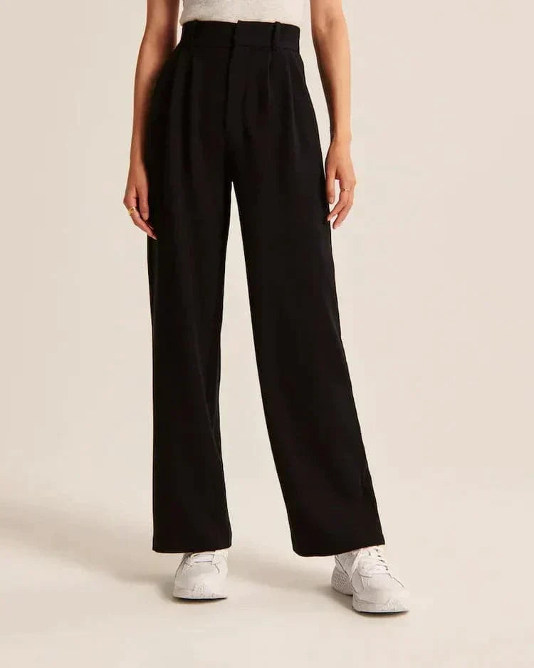 Women's High-Waisted Wide-Leg Trousers