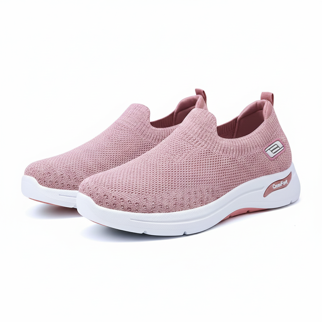 Women's Breathable Slip-On Walking Trainers
