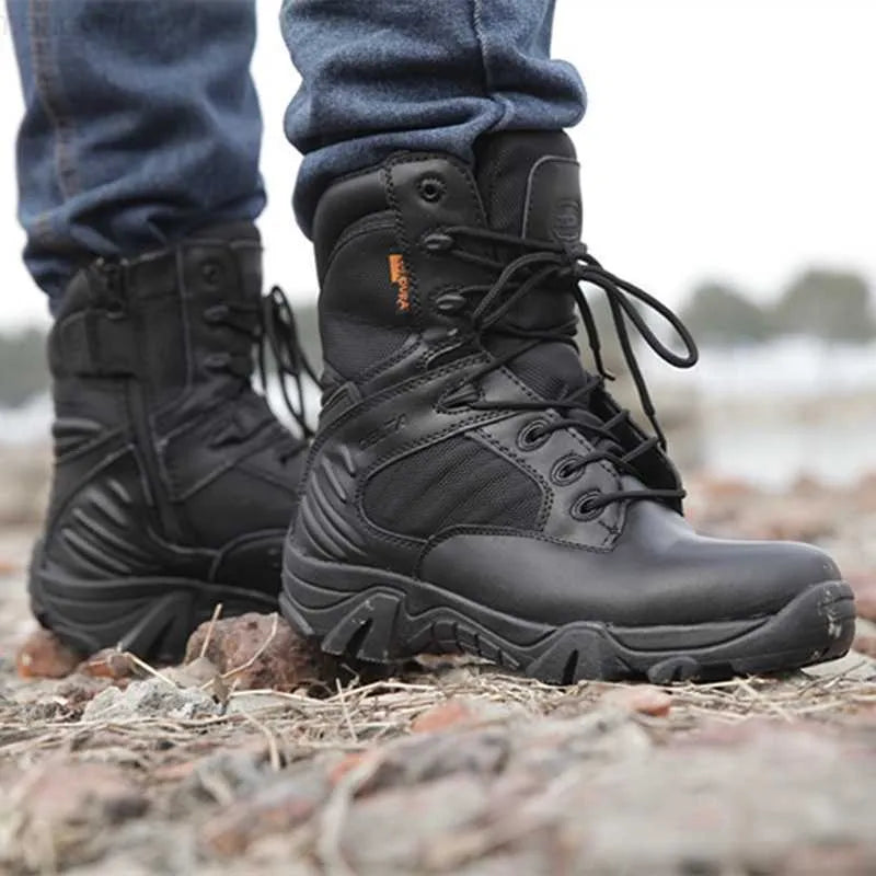 Bottes de randonnée tactiques montantes pour hommes