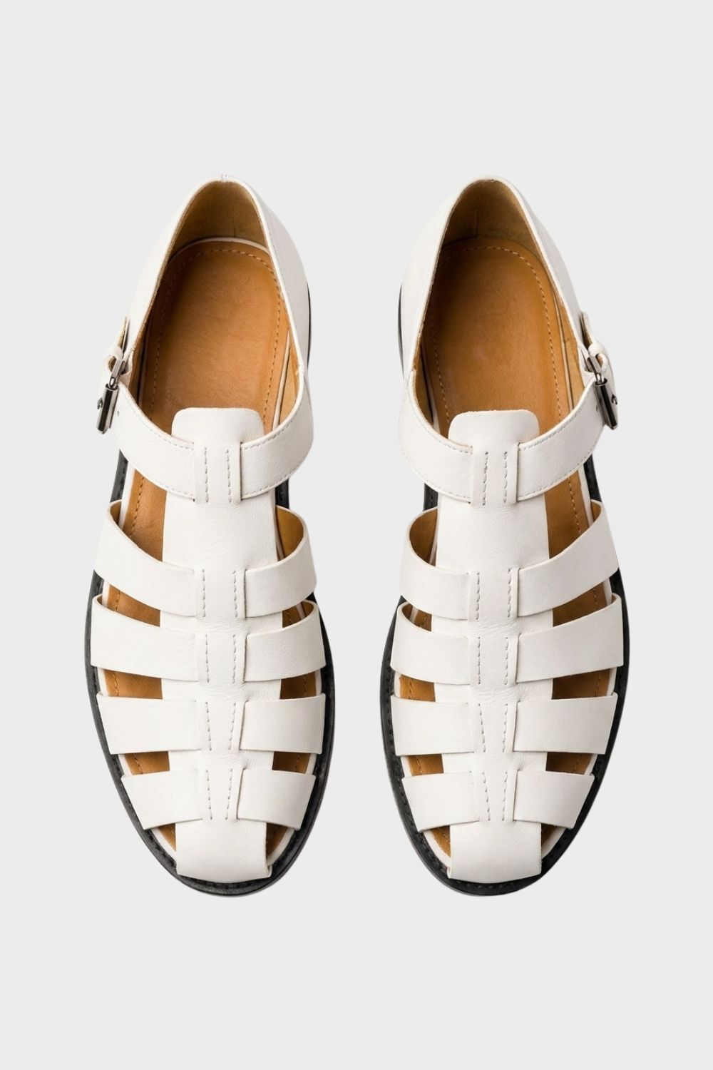 Fisherman Sandals with Ankle Strap Buckle