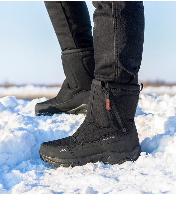 Women's Waterproof Winter Snow Boots with Side Zip