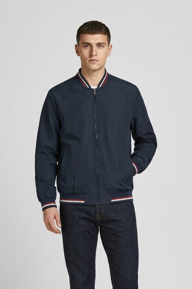 Blouson bomber léger pour homme | Veste décontractée zippée