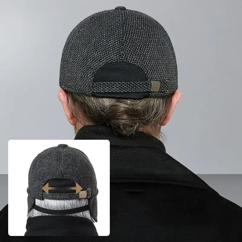 Casquette de baseball style tweed à visière incurvée