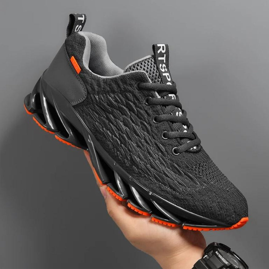 Baskets de course en mesh avec semelle de style lame