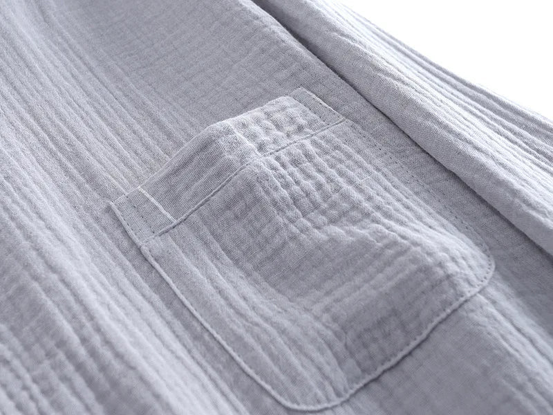 Ensemble de pyjama homme grande taille en coton | Vêtement d'intérieur confortable
