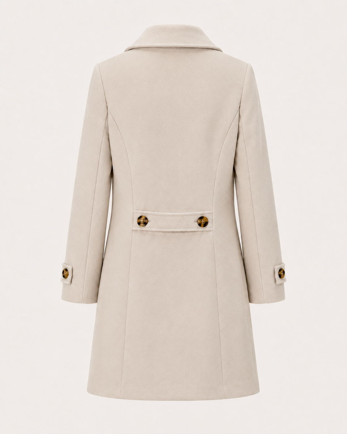 Women's Double-Breasted Coat | Mid-Length Relaxed Fit