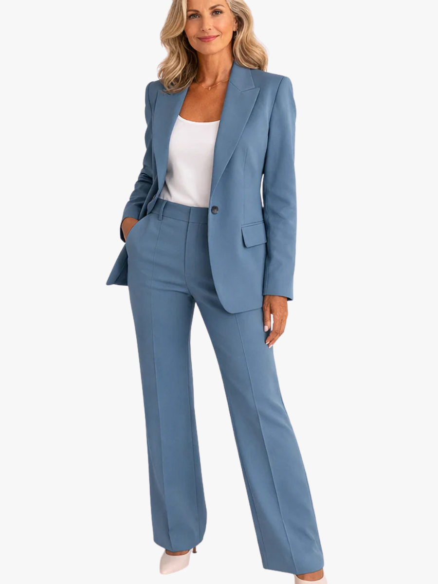 Women’s Tailored Blazer & Wide-Leg Trouser Suit