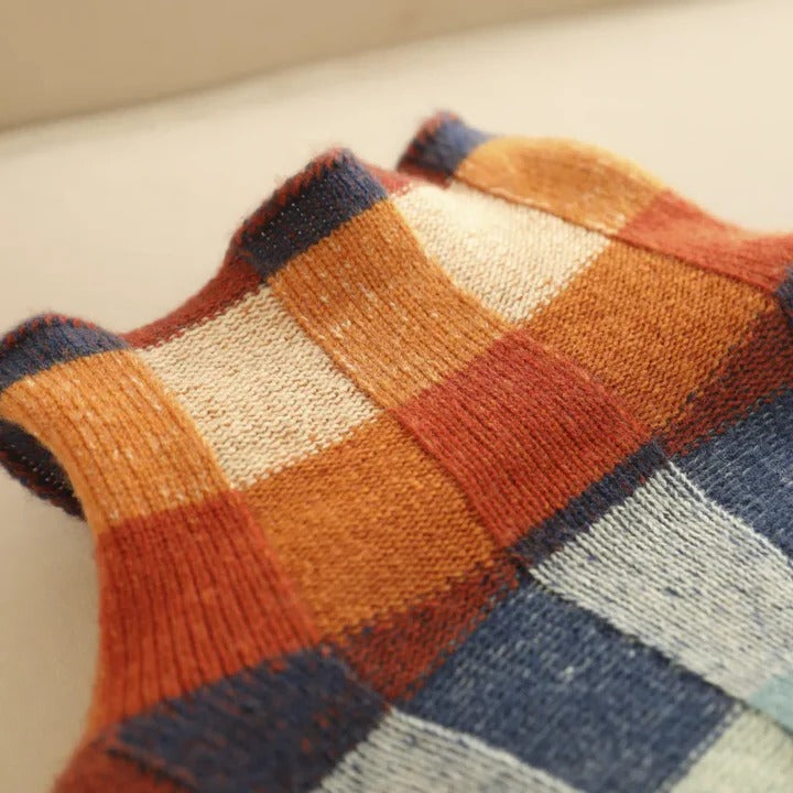 Women's Colour Block Crew Neck Jumper