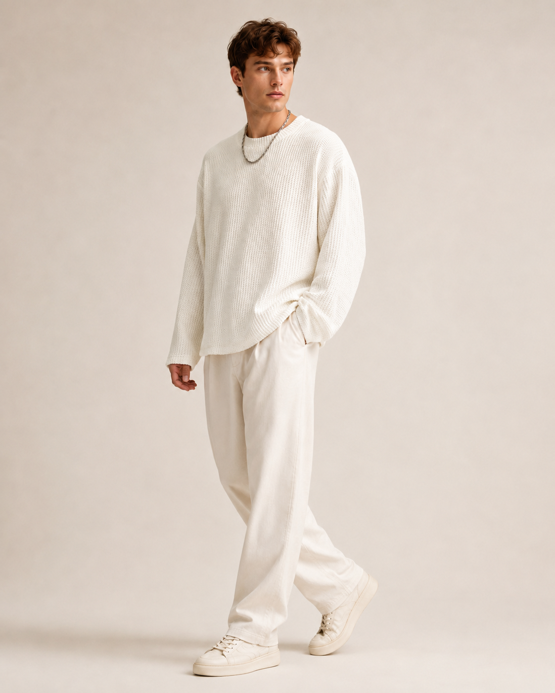Men's Waffle Knit Jumper