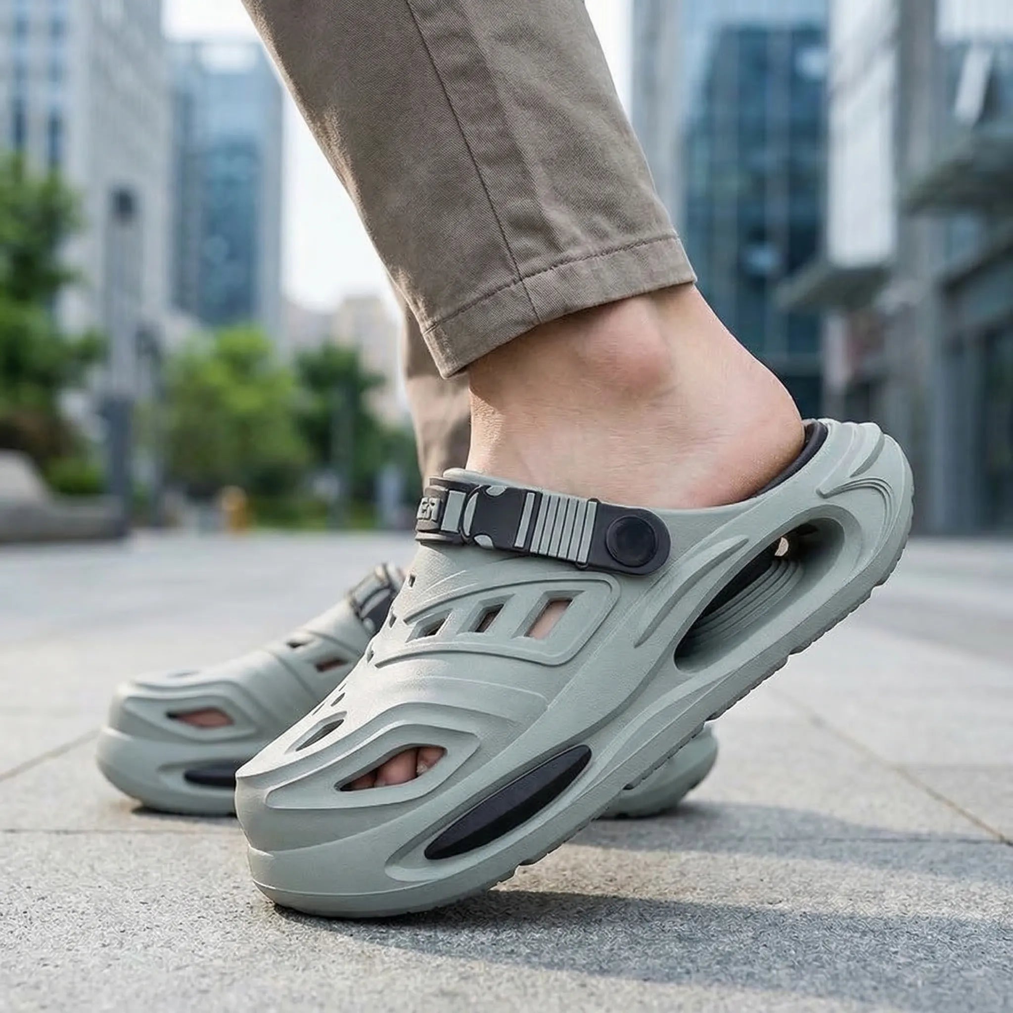 Lightweight EVA Clogs with Buckle Strap