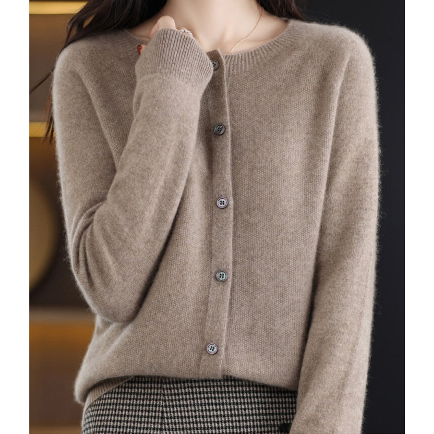 Women's Soft Knit Button-Up Cardigan