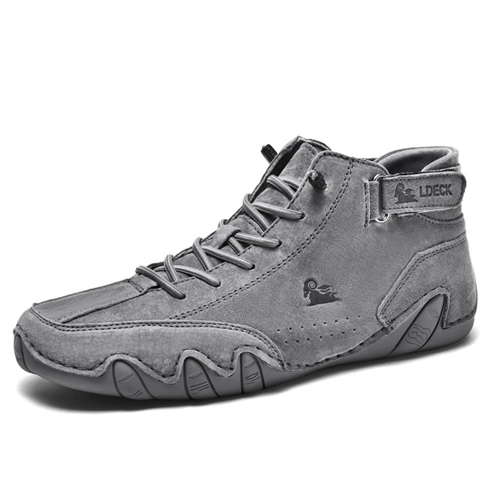Men's Suede-Effect High Top Walking Shoes
