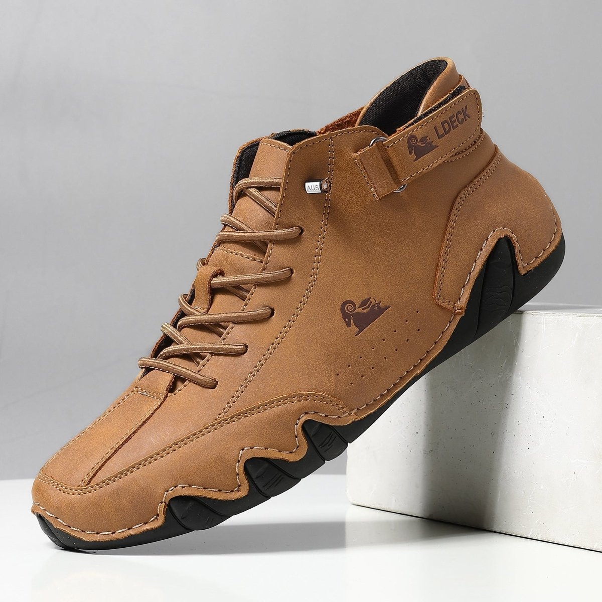 Men's Suede-Effect High Top Walking Shoes