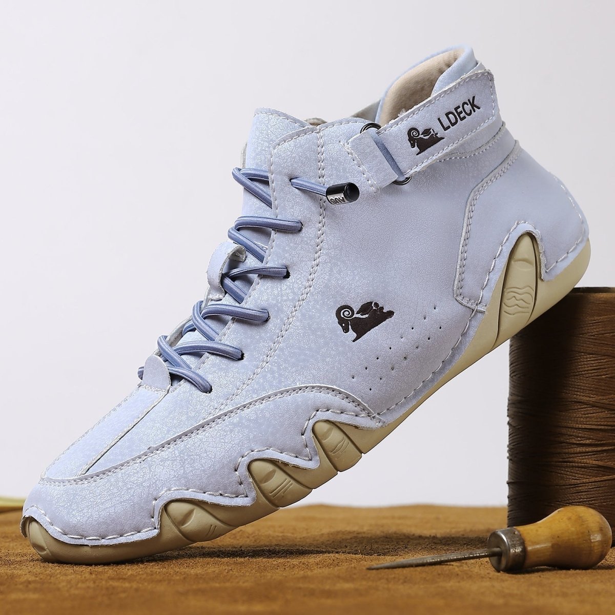 Men's Suede-Effect High Top Walking Shoes
