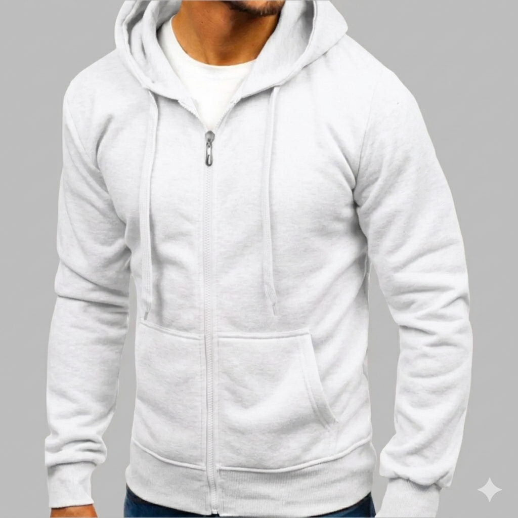 Men's Zip Up Sweatshirt | Lightweight Everyday Hoodie