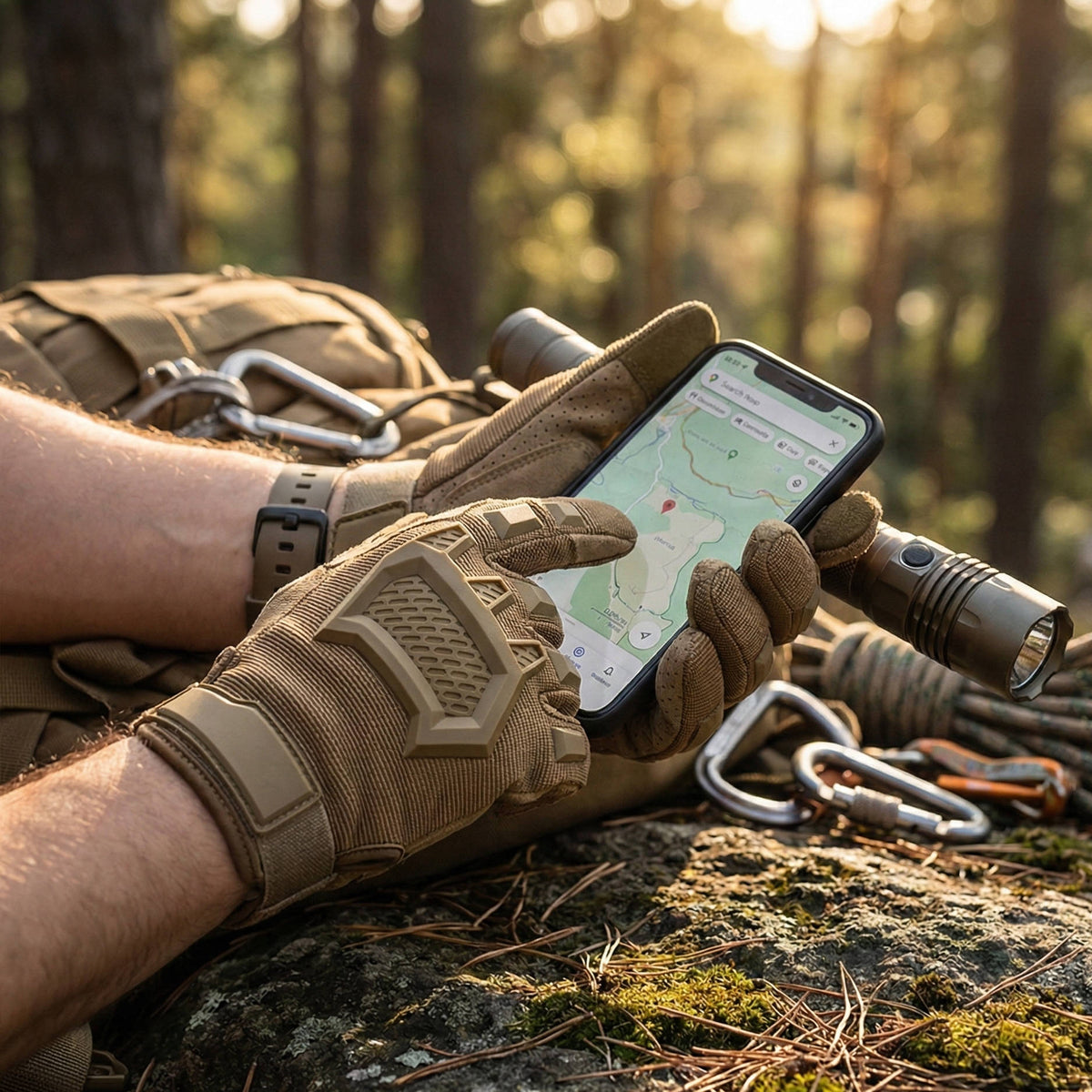 Men's Touchscreen Tactical Gloves | Full Finger Cycling Gloves