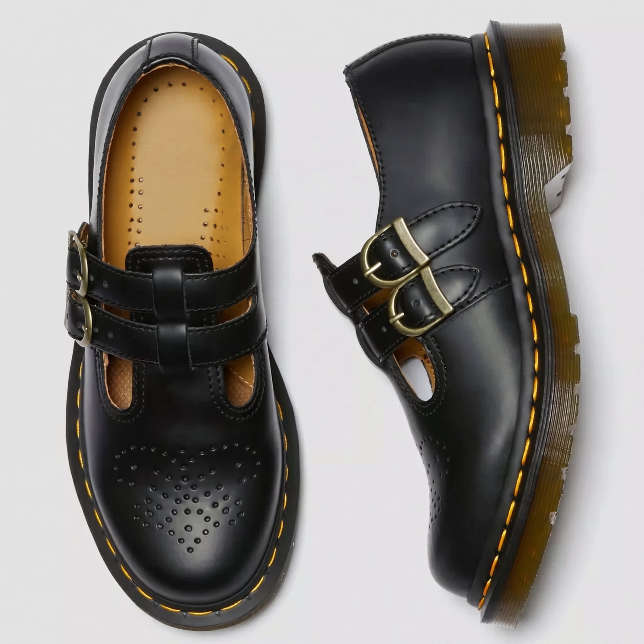 Women’s Double Buckle T-Bar Shoes