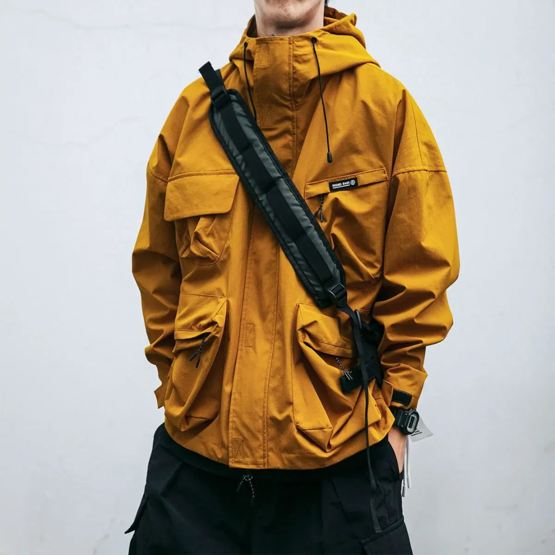 Veste imperméable à capuche pour homme | Manteau léger pour l’extérieur