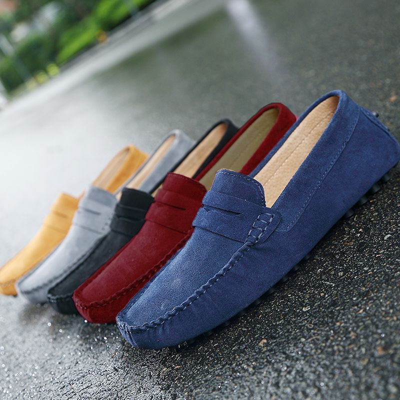 Men's Suede Loafers | Slip-On Driving Shoes
