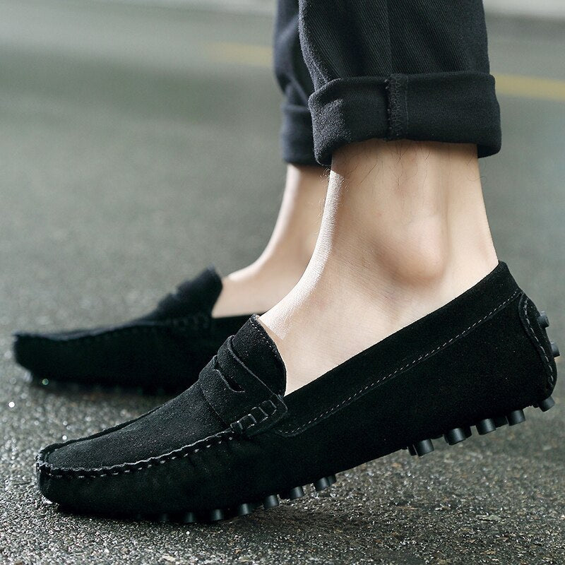 Men's Suede Loafers | Slip-On Driving Shoes